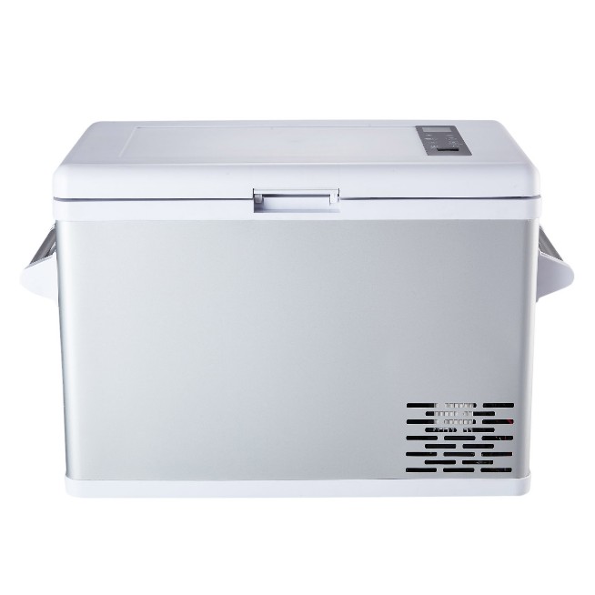 BPR-42W Brevino 12 Volt 42L Portable Refrigerator Freezer White + Grey
