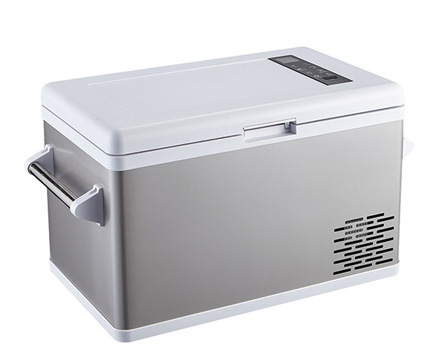 BPR-35W Brevino 12 Volt 35L Portable Refrigerator Freezer White + Grey